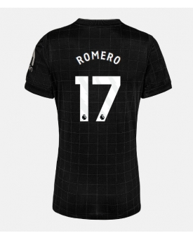 Tottenham Hotspur Cristian Romero #17 Maglia Gara Trasferta Repliche 2025-26 Donna Maniche Corte